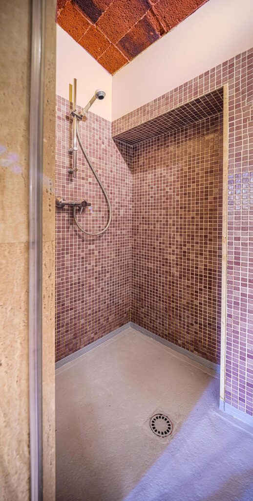 Shower in the Santa Rosa apartment